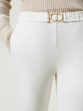 Twin Set Pantalone Capri Donna 241TP2274 Neve - Bianco