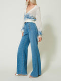 Twin Set Jeans Wide Donna 241TP2631 - Denim