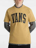 Vans T-shirt Arched Ss Tee Uomo VN000G47 Antelope - Beige