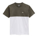 vans t shirt colorblock bianco uomo vn0a3czd bianco grape leaf verde 2069294