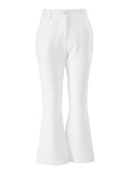 Yes Zee Pantalone Zampa Donna P323CH00 - Bianco