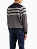 Armani Exchange Pullover Uomo 6DZM2KZMM9Z Navy/ Driftwood - Blu