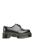 Dr. Martens Scarpa Stringata 1461 Quad Donna 25567001 Black Polished Smooth - Nero