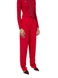 Elisabetta Franchi Pantalone Chino Donna PA05247E2 Red Passion - Rosso