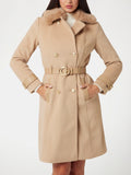Guess Cappotto Amelia Double Breast Donna W4BL46WGKI2 Desert Mud - Marrone