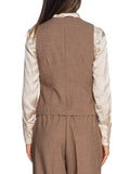 Yes Zee Gilet Donna G103K900 Marroncino - Marrone