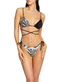 4Giveness Bikini Set Zebra Night Donna BWBK4908 - Nero