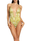 4Giveness Costume Intero Cote D'Azur Style Donna BWIN4995 - Giallo
