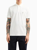 Armani Exchange Polo Uomo XM000367AF13022 Off White - Bianco