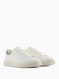 Armani Exchange Sneakers Uomo XUX123XV761 Off White+nero - Bianco