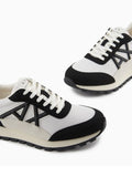 Armani Exchange Sneakers Uomo XUX263XV942 Off White+nero - Bianco