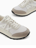 Armani Exchange Sneakers Uomo XUX263XV942 Plaza Taupe+off Whit - Bianco