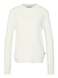Barbour Maglione Hartland Crew Knitted Donna LKN1630 Cloud - Bianco