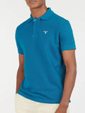 Barbour Polo Tartan Pique Uomo MML0012 - Blu