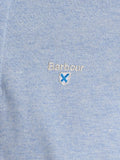 Barbour Polo Tartan Pique Uomo MML0012 Sky Marl - Celeste