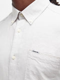 Barbour Camicia Casual Nelson Uomo MSH5090 Mist - Bianco