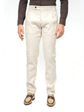 Berwich Pantalone Chino Uomo OL0621X Ecru - Avorio
