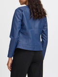 b.young Giubbino di Pelle Byacom Donna 20809396 - Blu