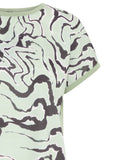 b.young T-shirt Donna 20816337 Tea Abstract Animal - Verde
