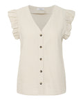 b.young Camicia Casual Donna 20816604 Rainy Day - Avorio