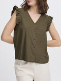b.young Camicia Casual Donna 20816604 Kalamata - Verde