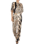 Pantalone Palazzo Donna C7JP0253 Foulard Multinaturale - Multicolore CafèNoir