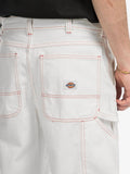 Dickies Bermuda Casual Loose Denim Painter Uomo DK0A4ZAS Egret - Bianco