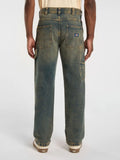 Dickies Jeans Wide Stevensville Uomo DK0A863T Yellow Fade Ind - Denim