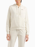 Ea7 Felpa Zip Donna 7W000078AF13135 Silver Birch - Avorio