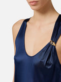 Elisabetta Franchi Top Donna CN00151E2 Oltremare - Blu