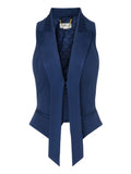 Elisabetta Franchi Gilet Donna GL00251E2 Oltremare - Blu