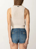 Elisabetta Franchi Top Donna MK67B52E2 Burro - Avorio