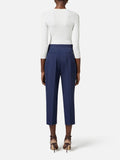 Elisabetta Franchi Pantalone Capri Pantalone Cropped Oltremare Donna PA06051E2 Oltremare - Blu