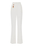 Elisabetta Franchi Pantalone Palazzo Donna PA09752E2 - Avorio