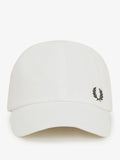 Fred Perry Berretto con Visiera Pique Classic Unisex HW6726 Snwhite/courtgre - Bianco