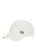 Fred Perry Berretto con Visiera Pique Classic Unisex HW6726 Snwhite/courtgre - Bianco