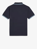 Fred Perry Polo Twin Tipped Uomo M12 Navy - Blu