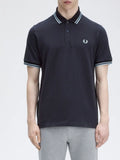 Fred Perry Polo Twin Tipped Uomo M12 Navy - Blu