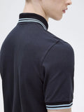 Fred Perry Polo Twin Tipped Uomo M12 Navy - Blu