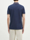 Fred Perry Polo Twin Tipped Uomo M3600 Tnsbl/ecru/oxblo - Blu