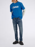 Gas Jeans Slim Uomo 35145132021146 Basic Sw Mediu - Denim
