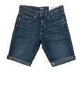 Gas Bermuda Jeans Shorts Jeans Slim Uomo 370266 030300 Stone Wash Dar - Denim