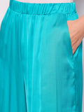 Gaudi Pantalone Palazzo Donna 511FD25015 Acqua Green - Verde