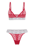 Guess Coordinato Intimo Lisa Triangle Thong Donna O5RG05KCMT0 Red Cherry - Rosso