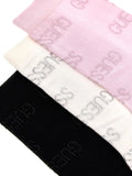 Guess Calzini 3 Pack Allover G Rhinestones Donna O5RG09KBZU0 White Pink Black Rhi - Multicolore