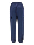 Guess Pantalone Jogger New Marzia Cargo Donna W5GB08WG7C0 - Blu