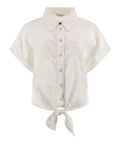 Guess Camicia Brigitte Embro Donna W5GH34WG822 Pure White - Bianco