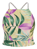 Guess Top Gaelle Crop Donna W5GH74WH9Z2 Tropical Escape Prin - Floreale