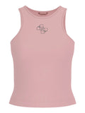 Guess Canotta New Round Guendalina Donna W5GP57KCV52 Pink Pearl - Rosa