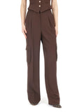 Guess Pantalone Cargo Matea Perfect Donna W5RB41WGX02 Regal Brown Multi - Marrone